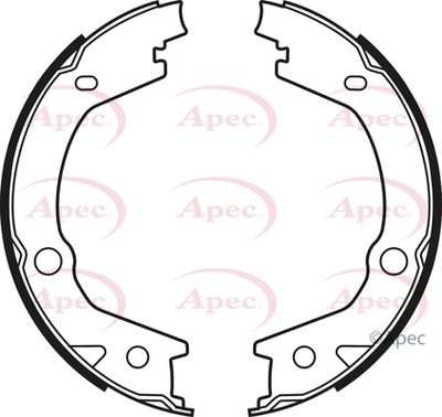 Brake Shoe Set, parking brake APEC SHU763