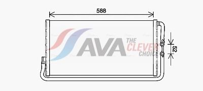 радиатор, охлаждане на двигателя AVA Clever Choice BW2568