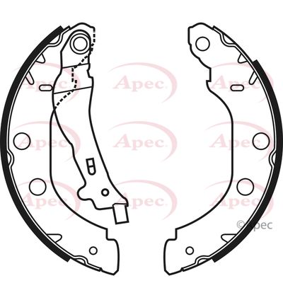 Brake Shoe Set APEC SHU580