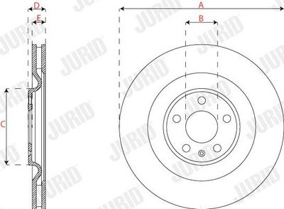 BREMSSCHEIBE JURID 563225JC 1
