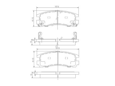 комплект спирачно феродо, дискови спирачки A.Z. Meisterteile AZMT-44-022-1405