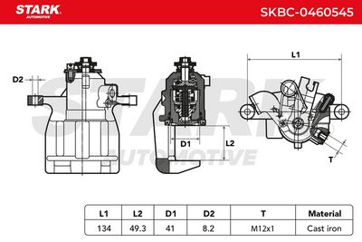 спирачен апарат STARK SKBC-0460545
