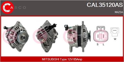 Генератор CASCO CAL35120AS для MAZDA 929
