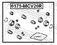 Repair Kit, brake caliper 0175-MCV20R