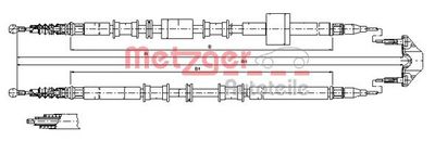 жило, ръчна спирачка METZGER AUTOTEILE 11.5767