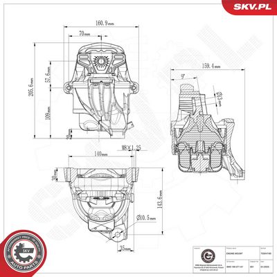 Zavěšení motoru ESEN SKV 75SKV190