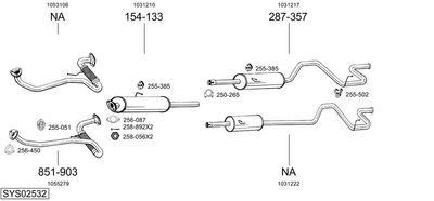 Изпускателна система BOSAL SYS02532