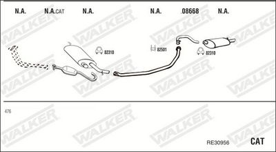 Изпускателна система WALKER RE30956