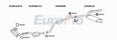 Układ wydechowy EUROFLO RNTRA25D7004A00