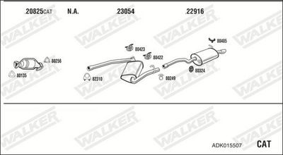 Изпускателна система WALKER ADK015507