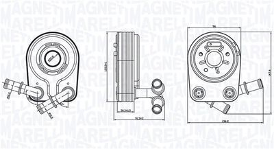 RADIATOR ULEI ULEI MOTOR MAGNETI MARELLI 350300000100