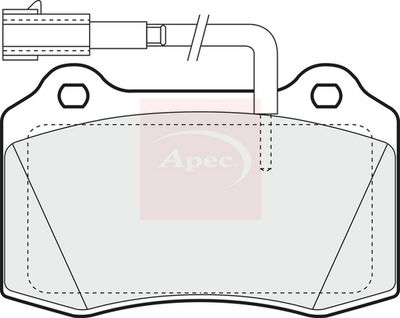 APEC Brake Pad Set, disc brake PAD1297