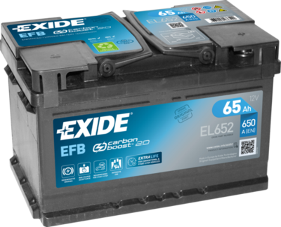 Стартерная аккумуляторная батарея EXIDE EL652 для RENAULT GRAND SCENIC