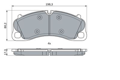 SET PLACUTE FRANA FRANA DISC BOSCH 0986494788 6