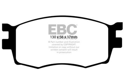 Комплект тормозных колодок, дисковый тормоз EBC Brakes DP1768 для KIA RIO