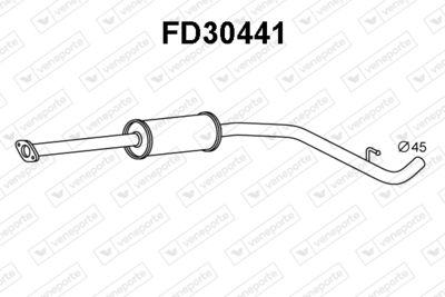 Предглушитель выхлопных газов VENEPORTE FD30441 для FORD TOURNEO