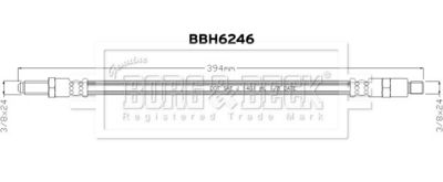 спирачен маркуч BORG & BECK BBH6246