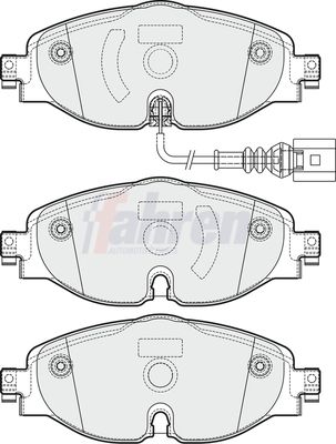 Fahren Brake Pad Set, disc brake FBP3365