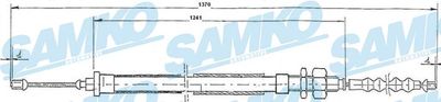 Тросик, cтояночный тормоз SAMKO C0111B для CITROËN XANTIA