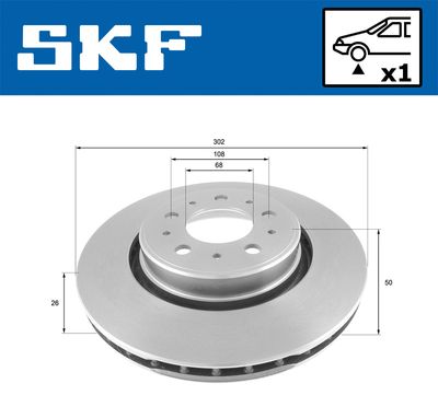 DISC FRANA SKF VKBD80629V1 1