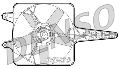 Вентилятор, охлаждение двигателя DENSO DER09071 для FIAT UNO