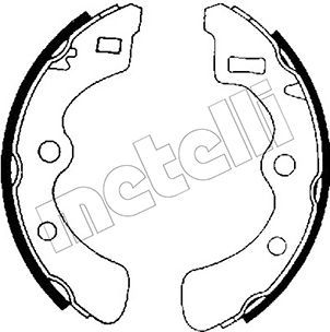 Комплект тормозных колодок METELLI 53-0152 для HONDA PRELUDE