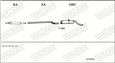 Изпускателна система WALKER CI70034