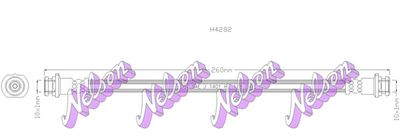 Тормозной шланг KAWE H4282 для NISSAN 100NX