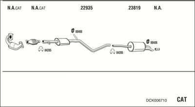 Układ wydechowy WALKER DCK006710