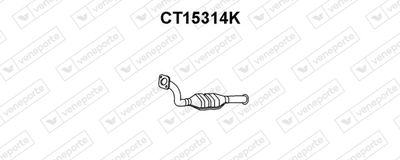Катализатор VENEPORTE CT15314K для CITROËN JUMPY