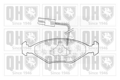 Комплект тормозных колодок, дисковый тормоз QUINTON HAZELL BP545 для FIAT DUNA