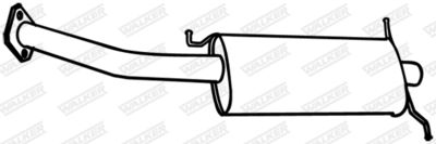WALKER 18831 Глушитель выхлопных газов  для MAZDA 626 IV (GE) 2.0 D GLX Comprex