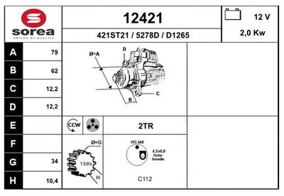 Startér EAI 12421