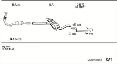 SISTEM DE ESAPAMENT WALKER VWK010179B
