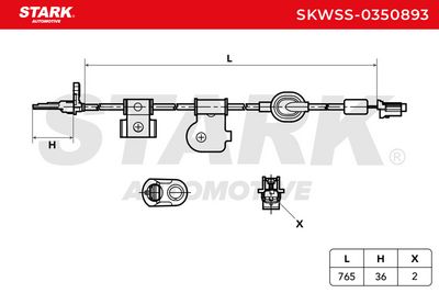 датчик, обороти на колелото STARK SKWSS-0350893