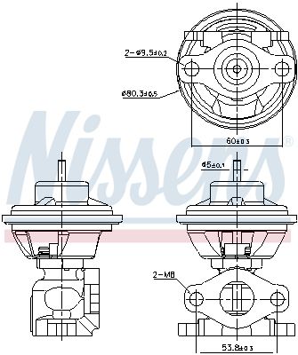 SUPAPA EGR NISSENS 98479