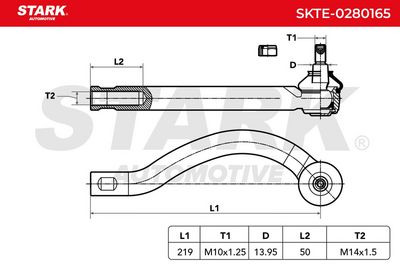 накрайник на напречна кормилна щанга STARK SKTE-0280165