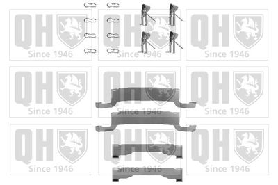 Комплектующие, колодки дискового тормоза QUINTON HAZELL BFK720 для MITSUBISHI PAJERO