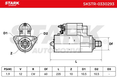стартер STARK SKSTR-0330293