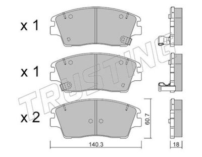 SET PLACUTE FRANA FRANA DISC TRUSTING 11640