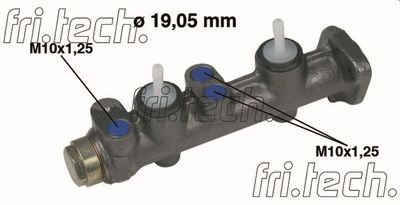 Главный тормозной цилиндр fri.tech. PF015 для FIAT 124