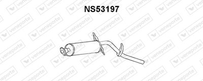 Глушитель выхлопных газов конечный VENEPORTE NS53197 для NISSAN PICK