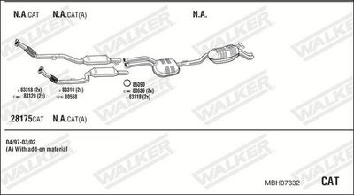 Изпускателна система WALKER MBH07832