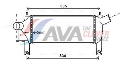 интеркулер (охладител за въздуха на турбината) AVA Clever Choice DNA4339