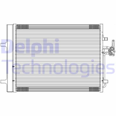 DELPHI TSP0225689 Радиатор кондиционера  для VOLVO V60 (Вольво В60)