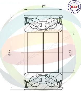 Multiparts 70-010065 Подшипник ступицы  для FORD STREET KA (Форд Стреет kа)