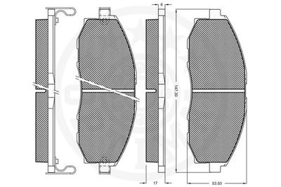 Brake Pad Set, disc brake 10327