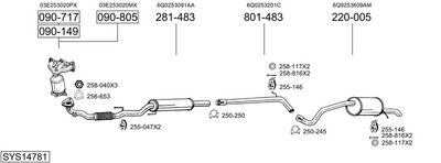 SISTEM DE ESAPAMENT BOSAL SYS14781
