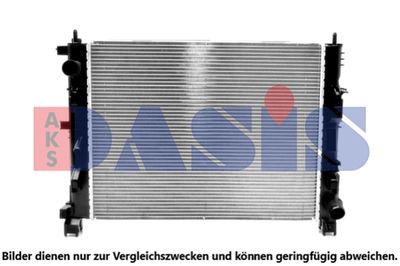 AKS DASIS 180124N Радиатор охлаждения двигателя  для DACIA  (Дача Логан)