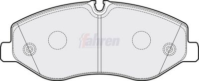 Fahren Brake Pad Set, disc brake FBP3764